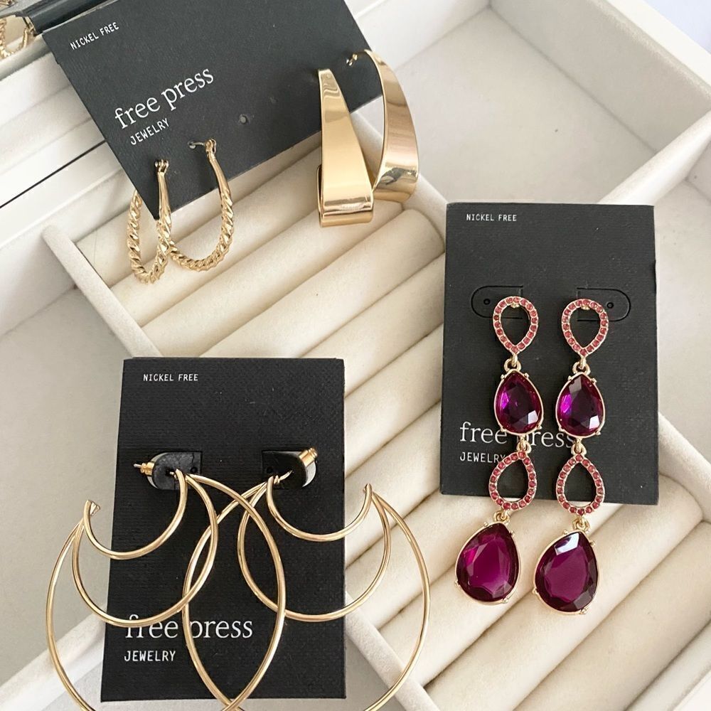 Nickel free- Free Press earring lot from Nordstroms ✨ brand new